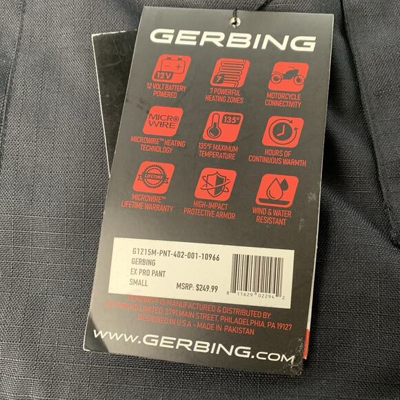 GERBING HEATED CLOTHING - G1215M-PNT-402-001-1 12V EX Pro Heated Pants - Small - Picture 5 of 16